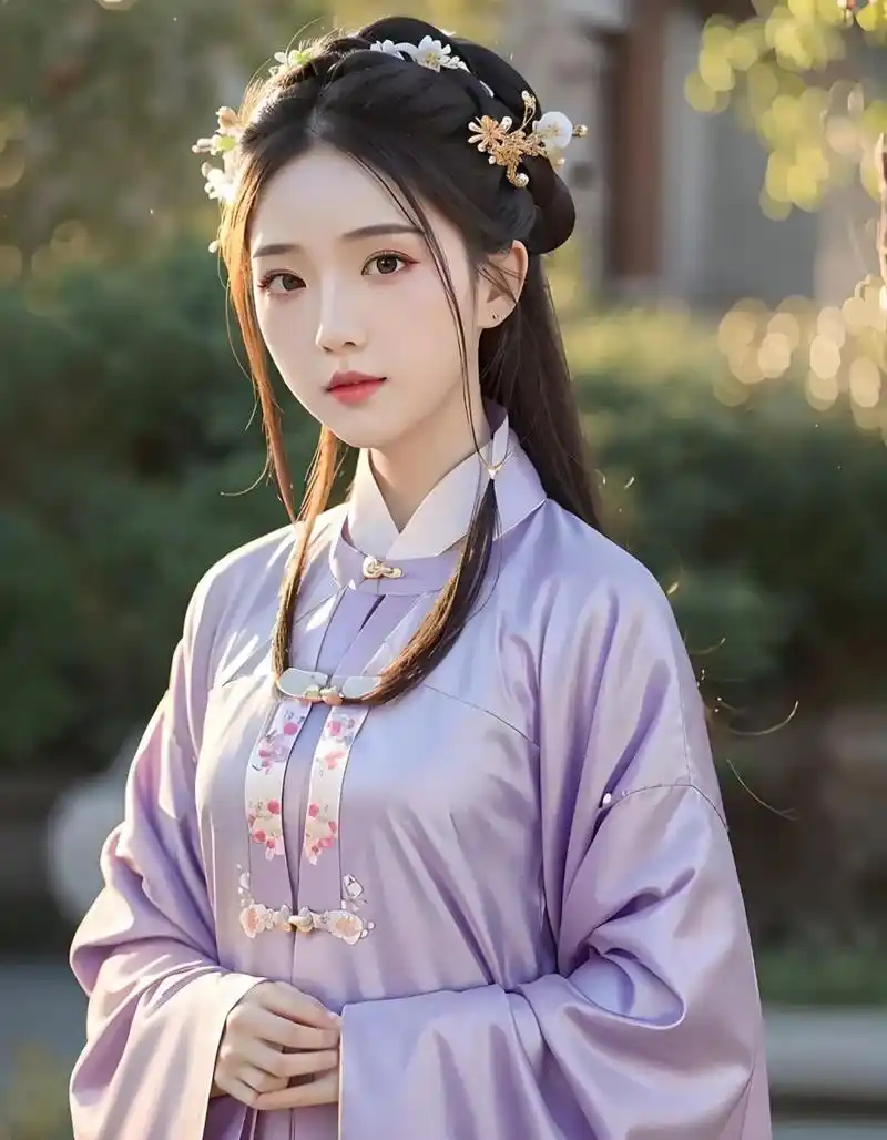 紫衣古风女子#美女