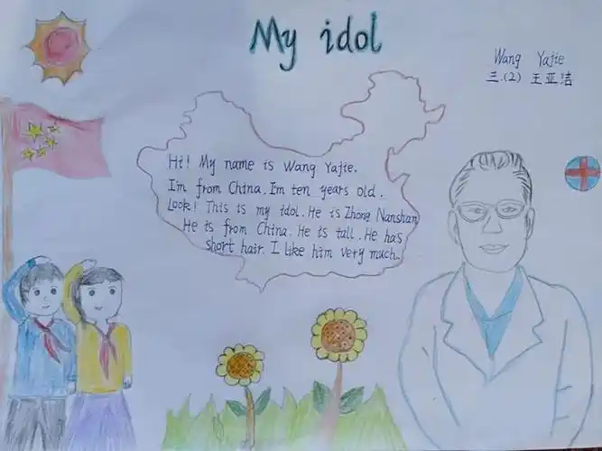 【my idol写话】三二班我的偶像手抄报