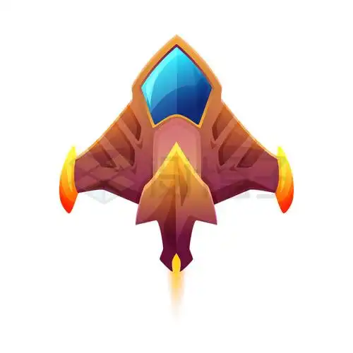 卡通外星战机未来科幻风格小飞机8878477矢量图片免抠素材 - 设计盒子