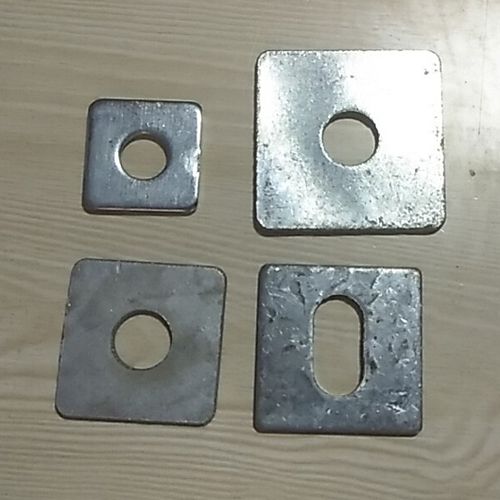 德骊嘉 100个装护栏固定片预埋件圆孔铁皮 小铁片围栏固定配件 护栏