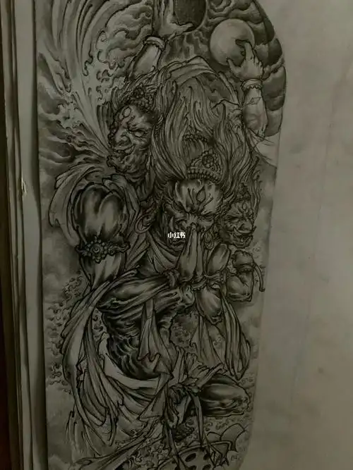 画画  #原创  #阿修罗 #阿修罗纹身 #纹身手稿