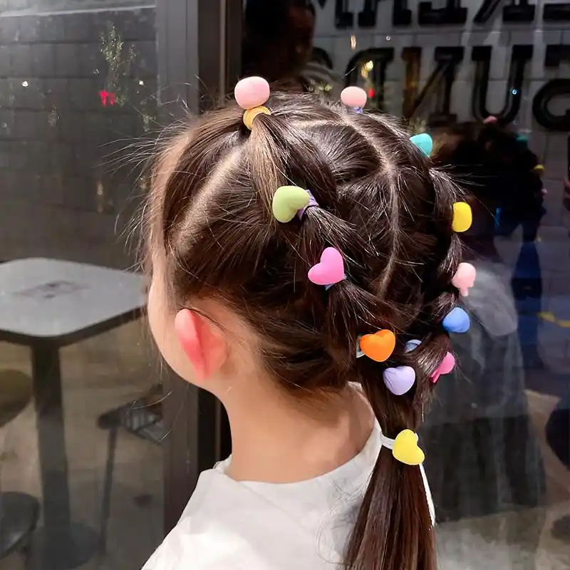 小女孩糖果辫子女童发圈皮筋头绳马尾