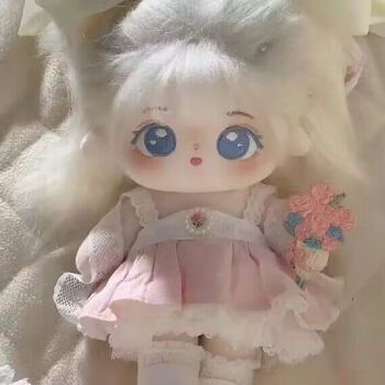 出极无雪棉花娃娃20cm无属性毛绒公仔男娃可换装人形玩偶女生生日礼物