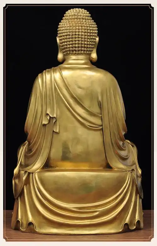 莲善堂全铜如来佛摆件坐莲如来像大日如来释迦牟尼佛像家用寺庙佛堂