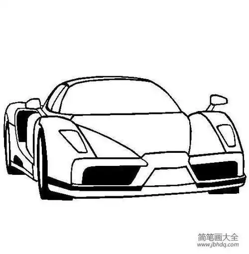 做跑车简笔画