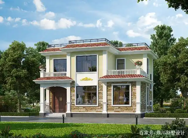 6套平顶别墅,施工简单造价低,适合老百姓建的好房子