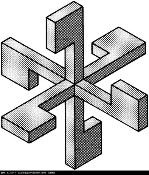 雪花空间立体构成图