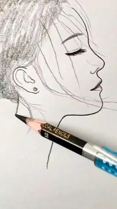 教你简单画人物侧脸