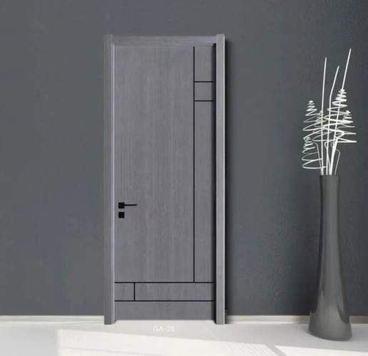 顾家木门将高级灰完美融入到木门中,理性的,略带矜持的"灰色",给人