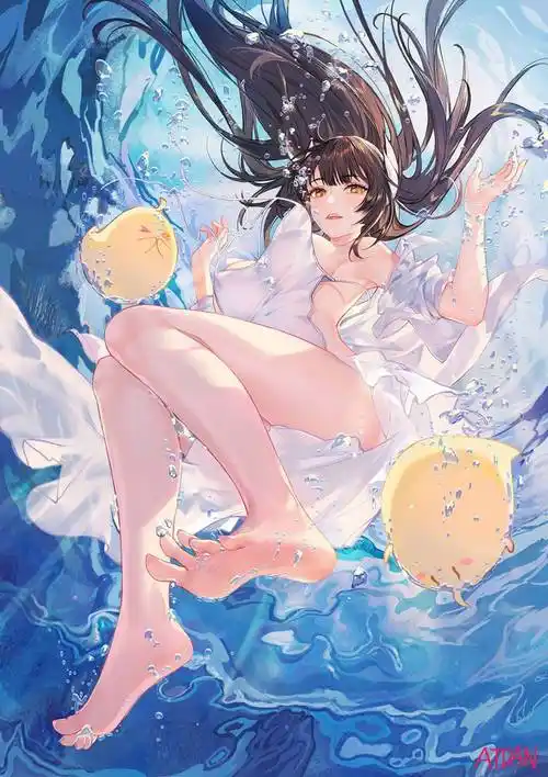 水中少女简直不要太迷人~看图前请自觉调低空调温度!