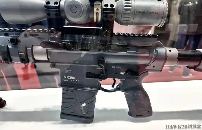 该枪安装了黑克勒-科赫新型聚合物弹匣,这种弹匣在2019年enforce tac