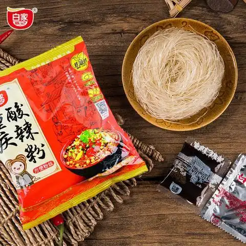 【白家陈记】重庆酸辣粉方便粉丝85g*4袋 煮泡皆宜