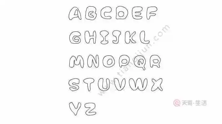 英语26个字母简笔画