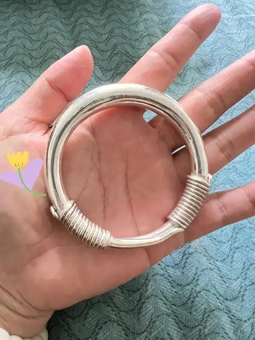 银手镯镯子手串推圈