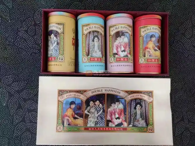 南洋双喜细支加长版七彩民国佳人罐子礼盒
