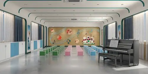 某校音乐室及架空层活动区