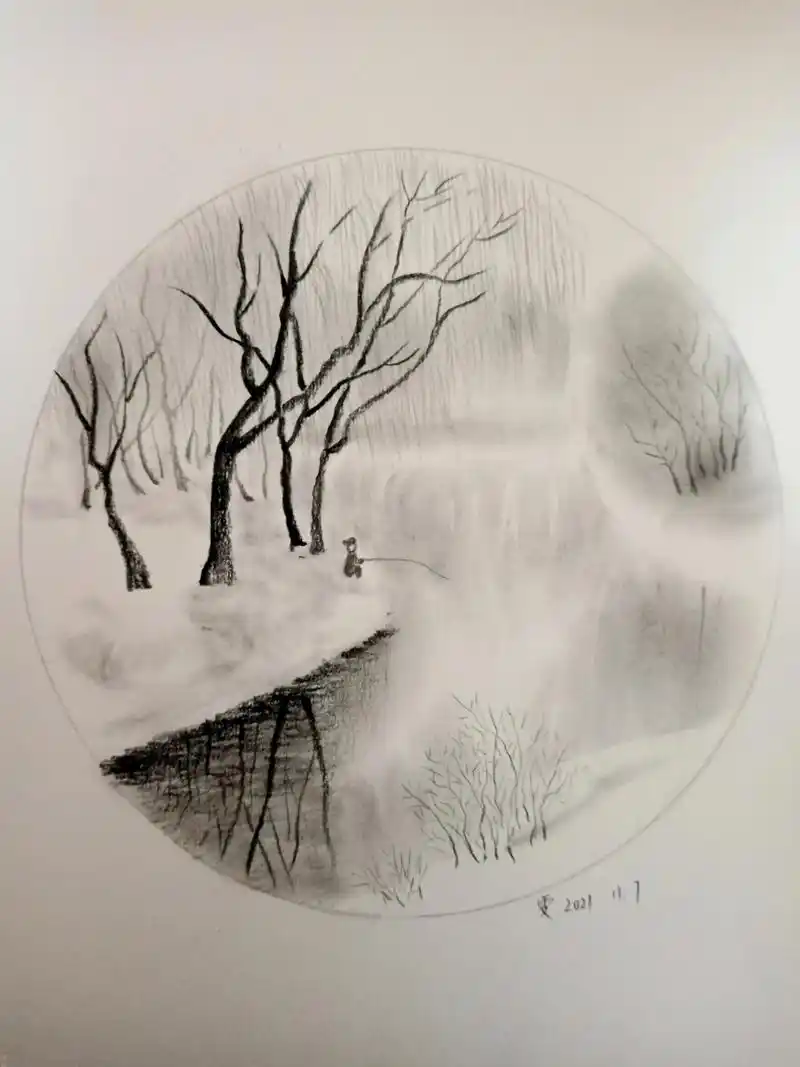 画进人心的风景小素描