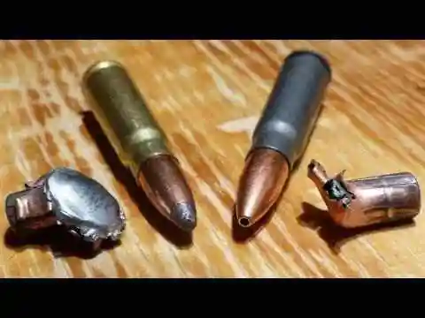 ak47子弹的3种不同弹头测试毁伤效果差异大的去了