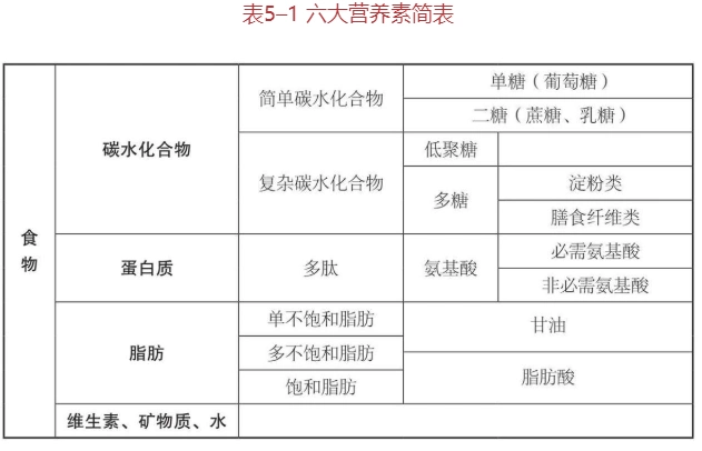 健康的身体需要六大营养素碳水化合物