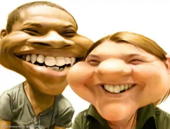 夸张人物漫画图片