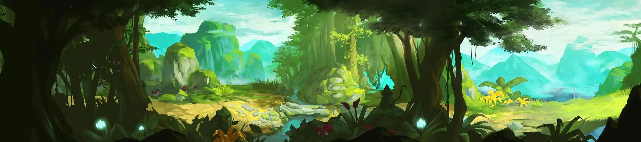 横版场景|插画|游戏原画|易川o_o - 原创作品 - 站酷 (zcool)