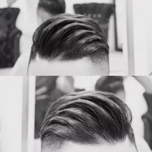 今日分享男士侧分背头.