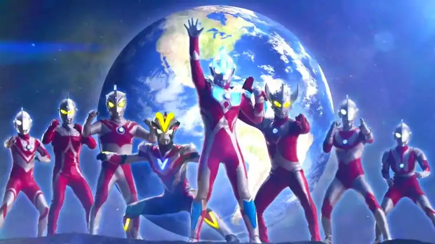 银河奥特曼借助奥特六兄弟的力量发射光线片段合集宇宙奇迹光线