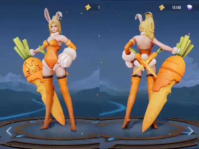 没想到2024年了,小王还能优化翻新皮肤,花木兰的勇者皮肤兔女郎在国际