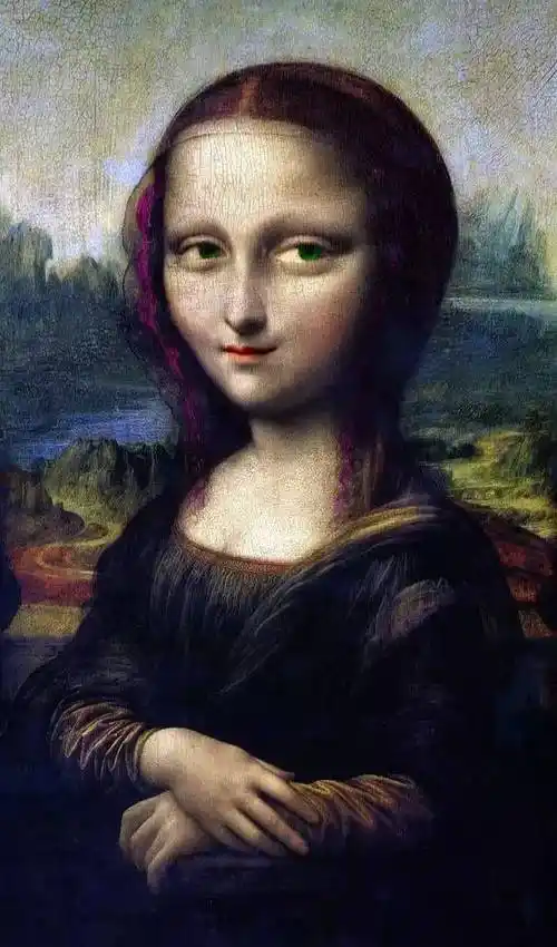 蒙娜丽莎被玩儿坏了达芬奇哭了