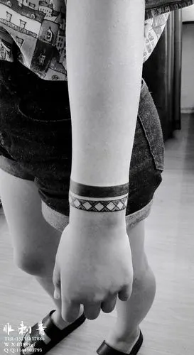 手环纹身##浙江台州纹身##浙江玉环楚门纹身##非刺青纹身##纹身图案