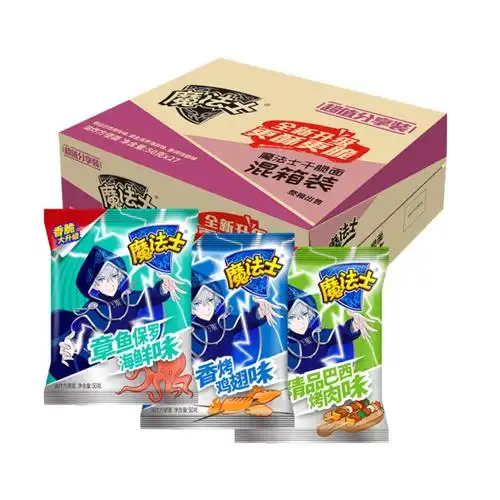 华丰魔法士薯你脆干脆混合3口味50g27包方便冲泡方便面