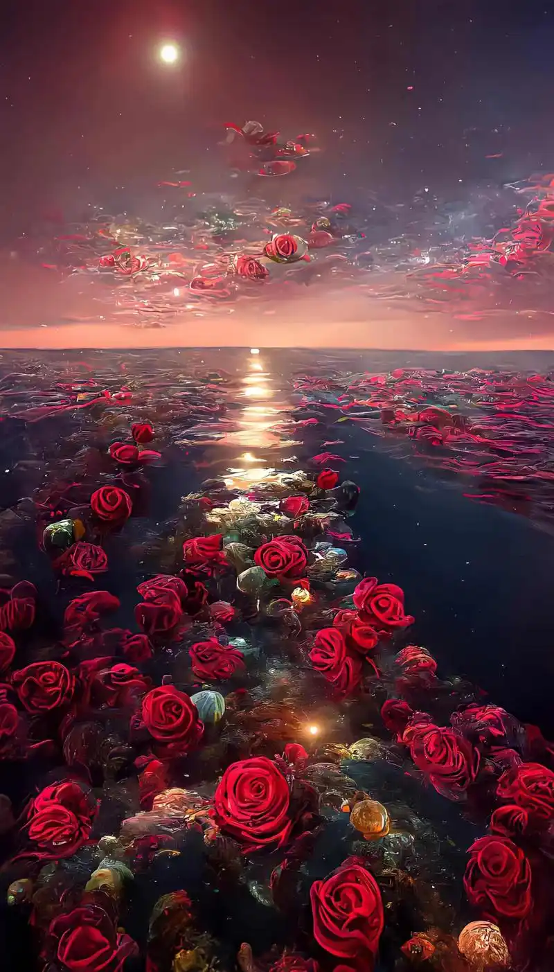 大数据是不会骗人的当你刷到这组唯美的玫瑰海滩说