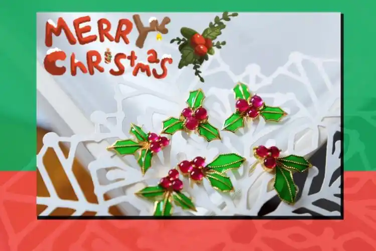 圣诞夜的配色石就是黄绿红