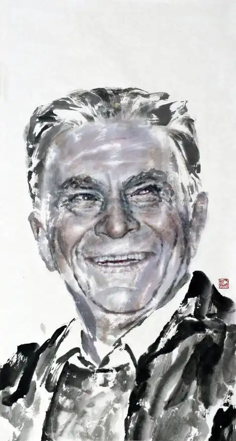 【转载】于成松领袖人物肖像画(9)