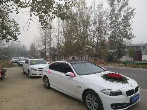 接亲车队准时到达萧县张庄寨
