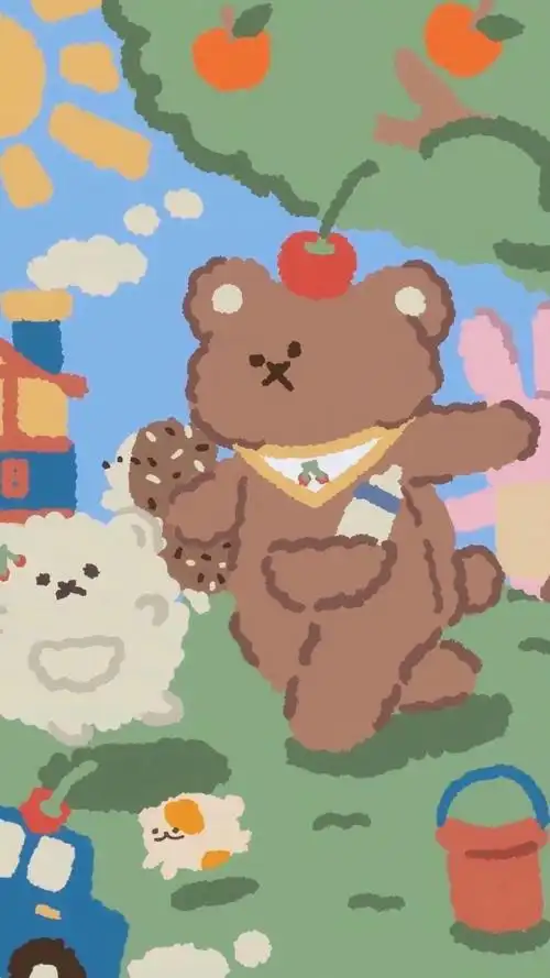 可爱壁纸 duffy 小熊软糖