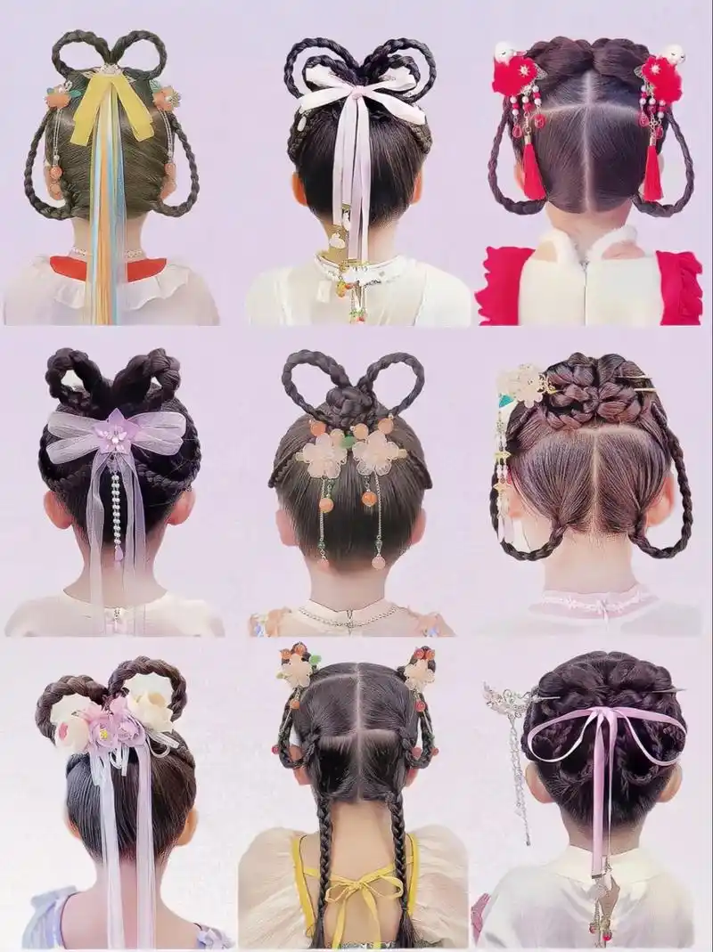 简单又好看汉服古风发型