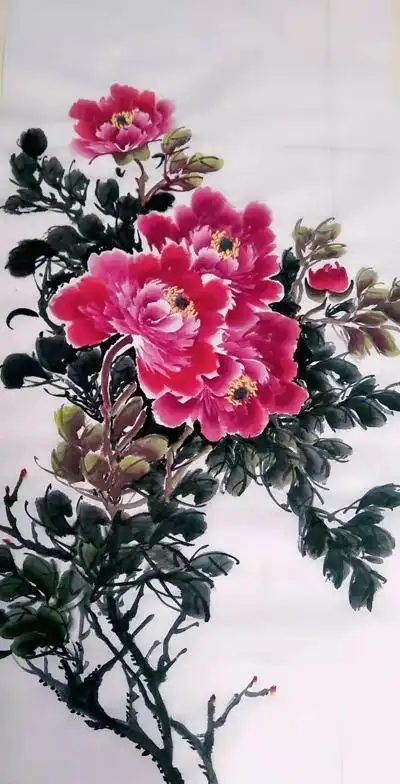 著名女画家陈冬梅牡丹作品欣赏二