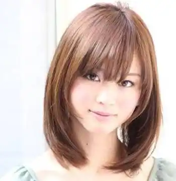 大脸方脸适合什么发型 齐肩中短发发型最修颜_内扣_脸型_女生