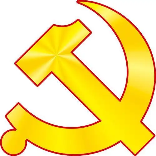 党徽背影简笔画