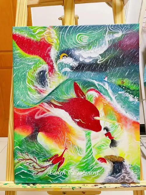 丙烯画61大鱼海棠