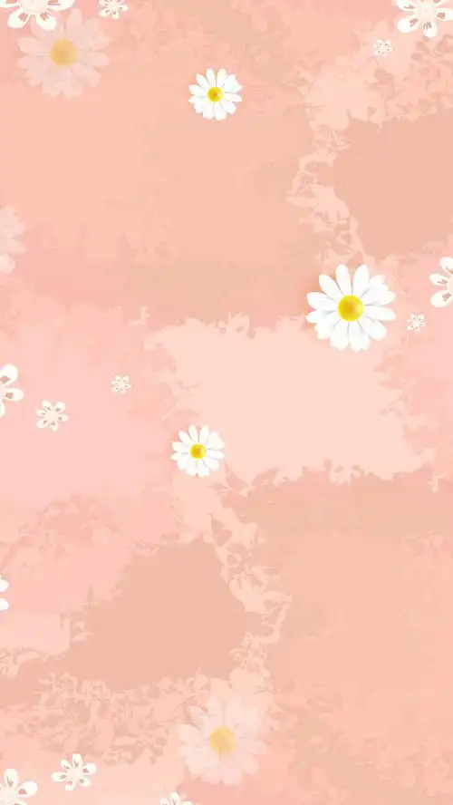 粉色花卉h5背景