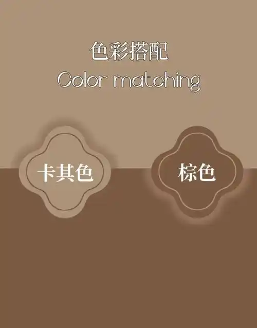颜色搭配:卡其色 棕色颜色搭配:卡其色 深棕色#美出高感#autumn美拉德