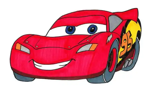 绘本故事 和我一起画赛车总动员之闪电麦昆