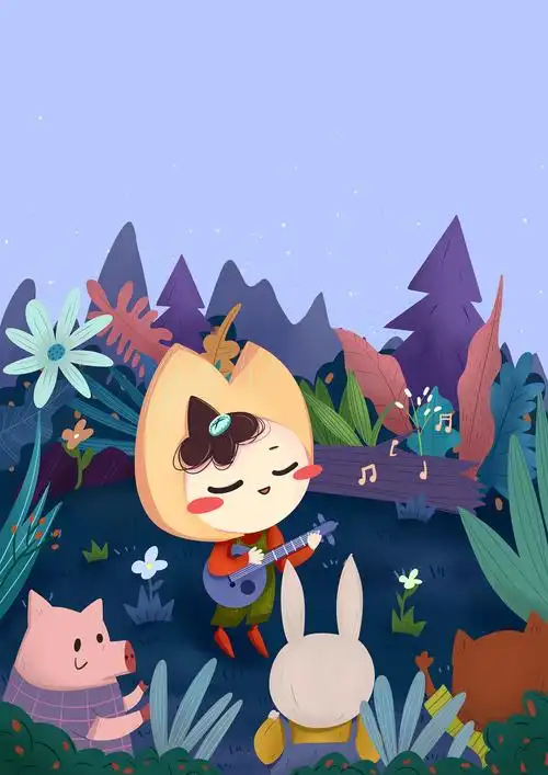 儿童教科书封面插画设计