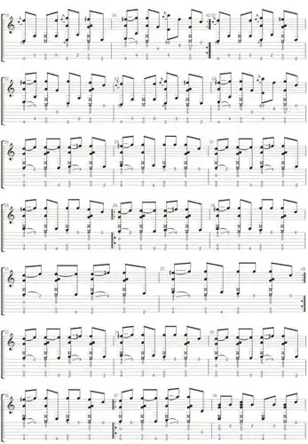 pdd洪荒之力吉他谱