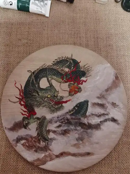 神龙见首不见尾.没画完待续.