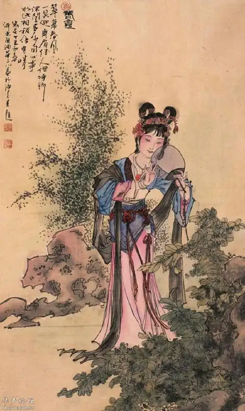 杰出画家华三川工笔仕女画欣赏