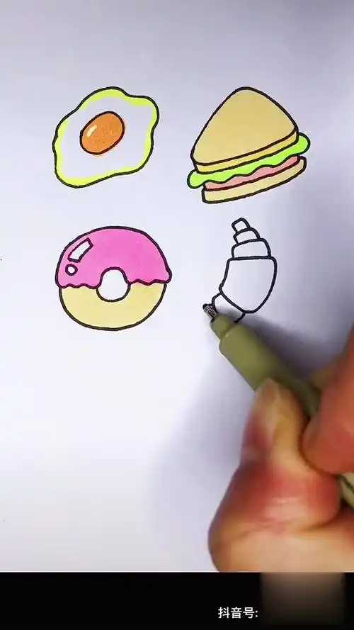 面包简笔画简笔画 画画教程 儿童画 田妈画画-母婴亲子视频-搜狐视频