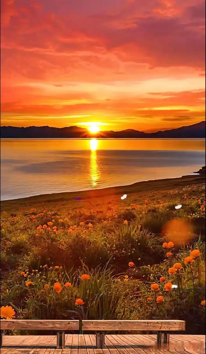 沉醉于晚霞风景的魅力风景 落日夕阳的美景 晚霞美景随手拍